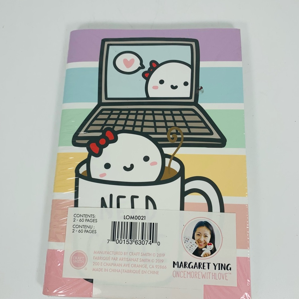 Once More With Love Margaret Ying  Small  Journal 2pk Plan My Life Kawaii Cute - Picture 3 of 5